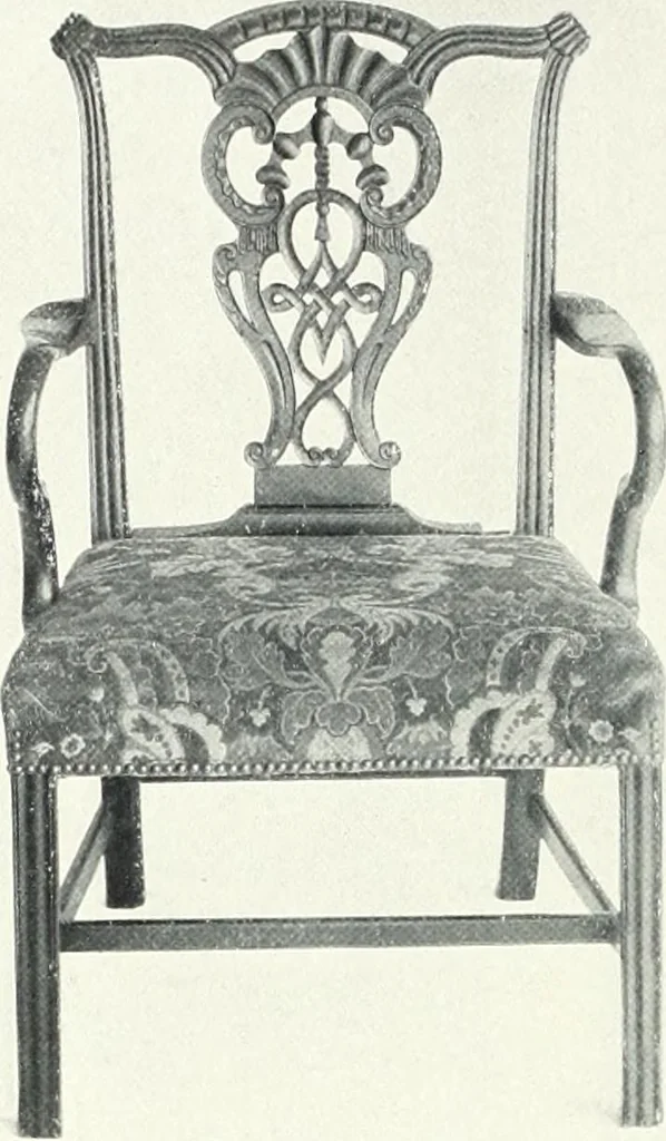 An illustration from Illustrated catalogue of a notable collection of beautiful English furniture of the XVII and XVIII centuries, 1910, leaf 317