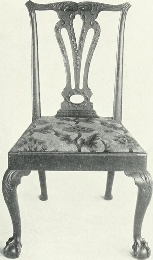 An illustration from Illustrated catalogue of a notable collection of beautiful English furniture of the XVII and XVIII centuries, 1910, leaf 318