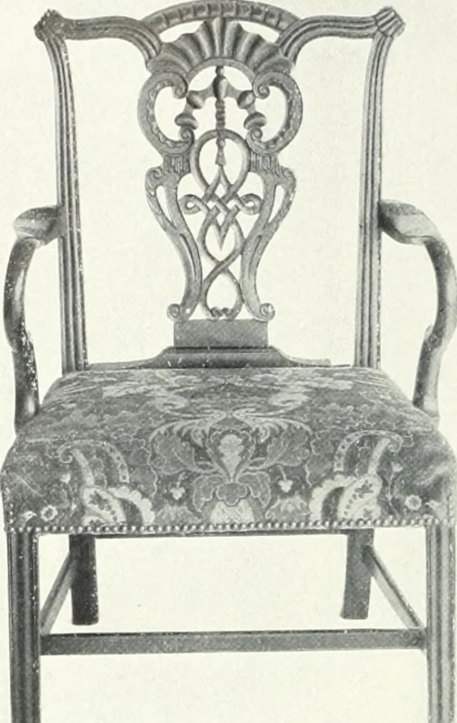 An illustration from Illustrated catalogue of a notable collection of beautiful English furniture of the XVII and XVIII centuries, 1910, leaf 319