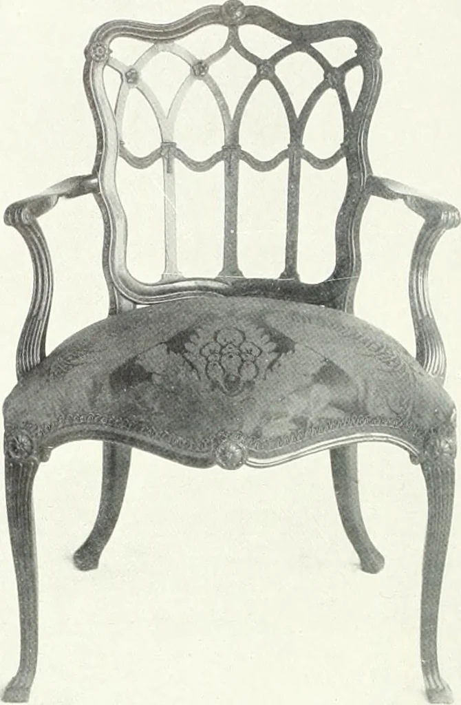 An illustration from Illustrated catalogue of a notable collection of beautiful English furniture of the XVII and XVIII centuries, 1910, leaf 321