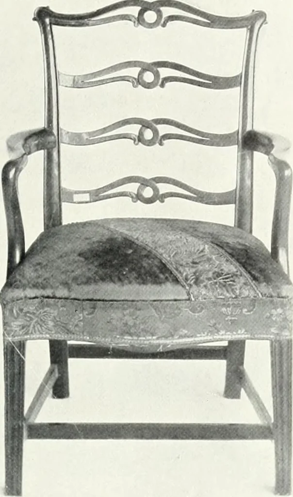 An illustration from Illustrated catalogue of a notable collection of beautiful English furniture of the XVII and XVIII centuries, 1910, leaf 322