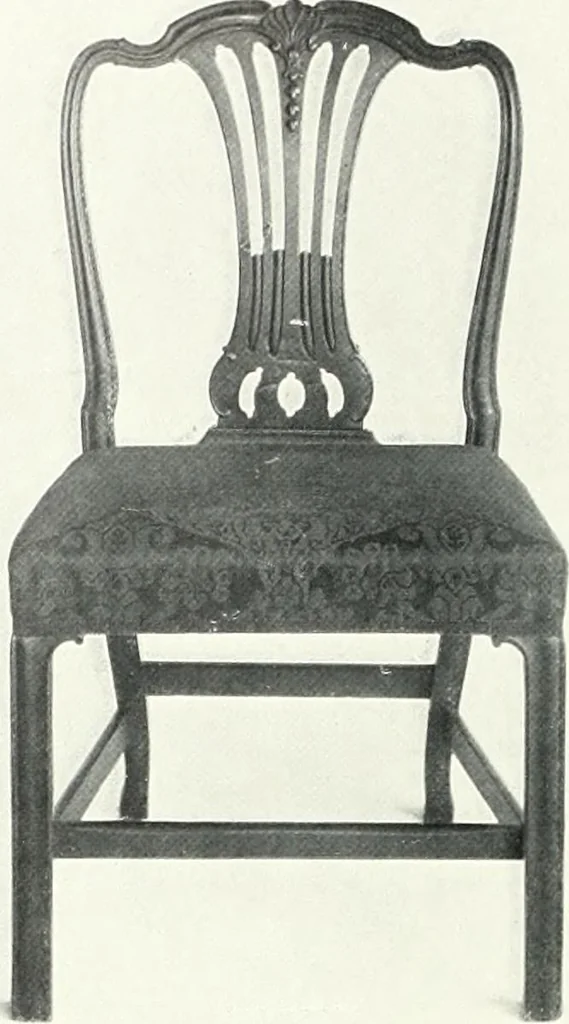 An illustration from Illustrated catalogue of a notable collection of beautiful English furniture of the XVII and XVIII centuries, 1910, leaf 363