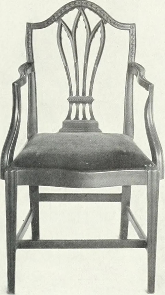An illustration from Illustrated catalogue of a notable collection of beautiful English furniture of the XVII and XVIII centuries, 1910, leaf 366