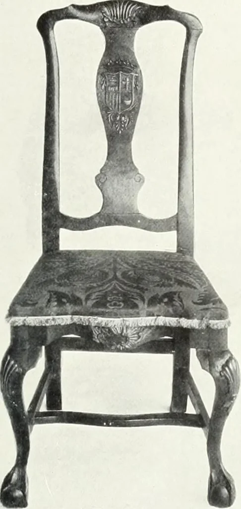 An illustration from Illustrated catalogue of a notable collection of beautiful English furniture of the XVII and XVIII centuries, 1910, leaf 376