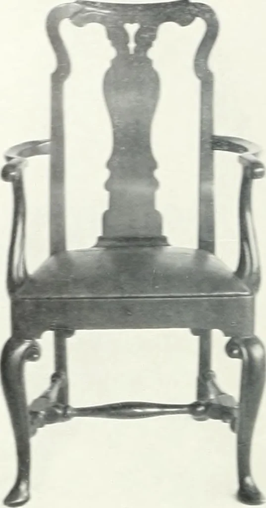 An illustration from Illustrated catalogue of a notable collection of beautiful English furniture of the XVII and XVIII centuries, 1910, leaf 377