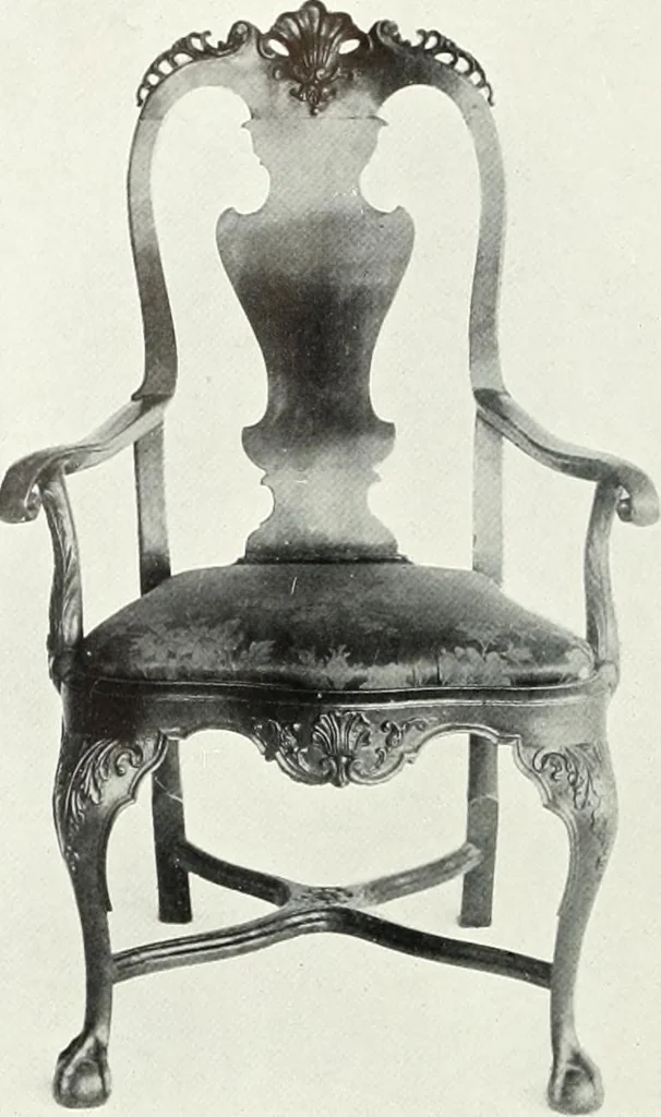 An illustration from Illustrated catalogue of a notable collection of beautiful English furniture of the XVII and XVIII centuries, 1910, leaf 379