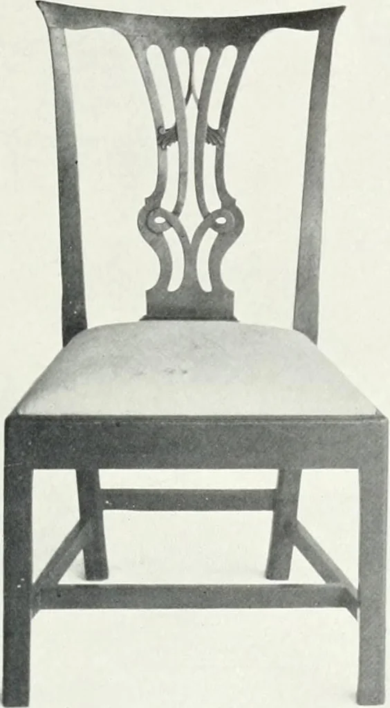 An illustration from Illustrated catalogue of a notable collection of beautiful English furniture of the XVII and XVIII centuries, 1910, leaf 38