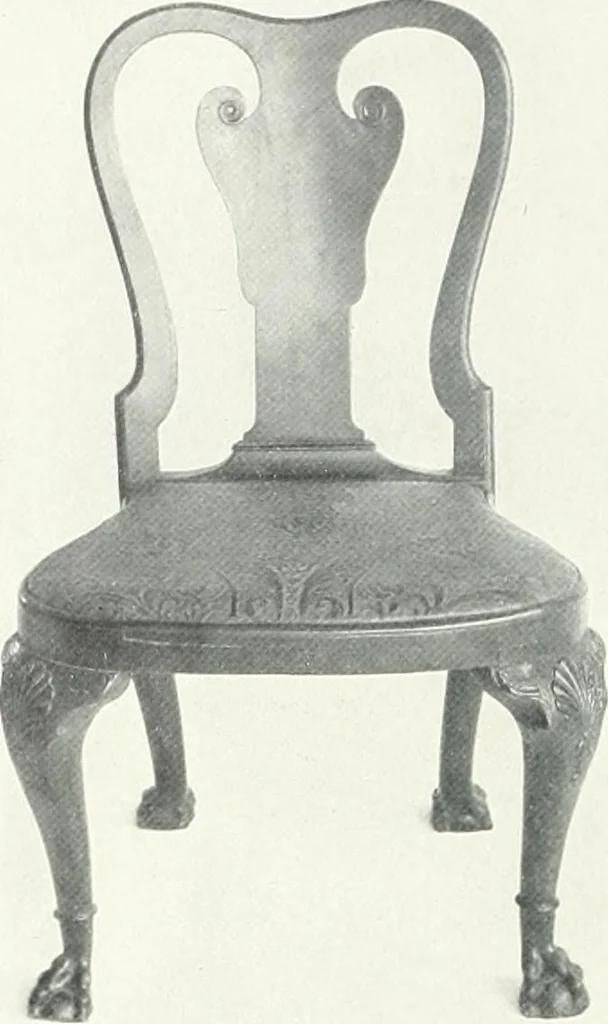An illustration from Illustrated catalogue of a notable collection of beautiful English furniture of the XVII and XVIII centuries, 1910, leaf 381