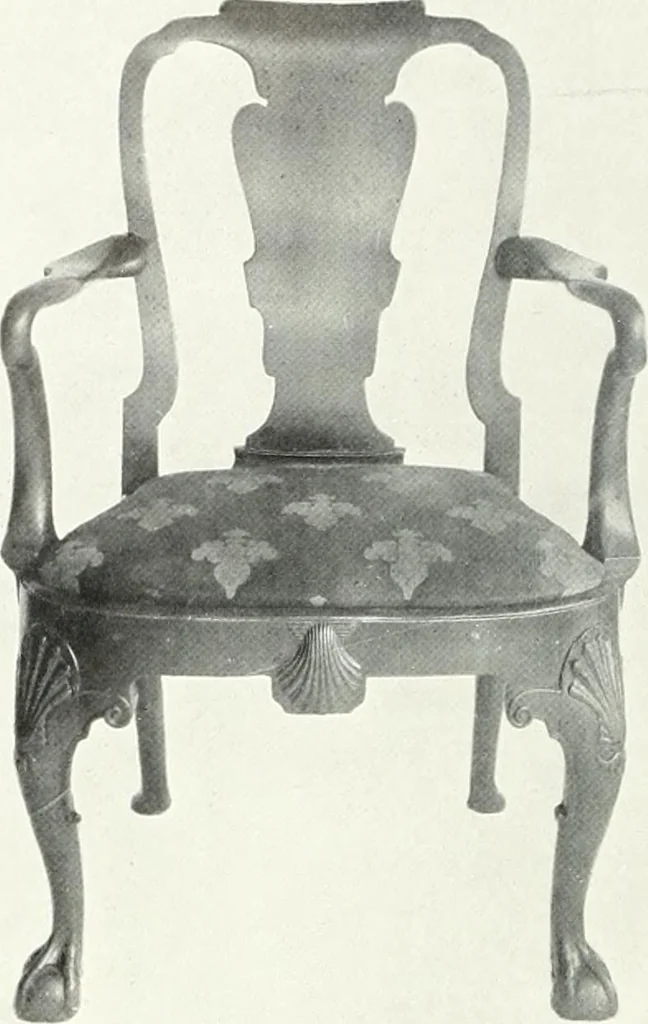 An illustration from Illustrated catalogue of a notable collection of beautiful English furniture of the XVII and XVIII centuries, 1910, leaf 383