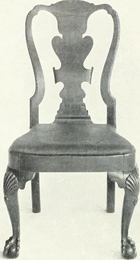 An illustration from Illustrated catalogue of a notable collection of beautiful English furniture of the XVII and XVIII centuries, 1910, leaf 385