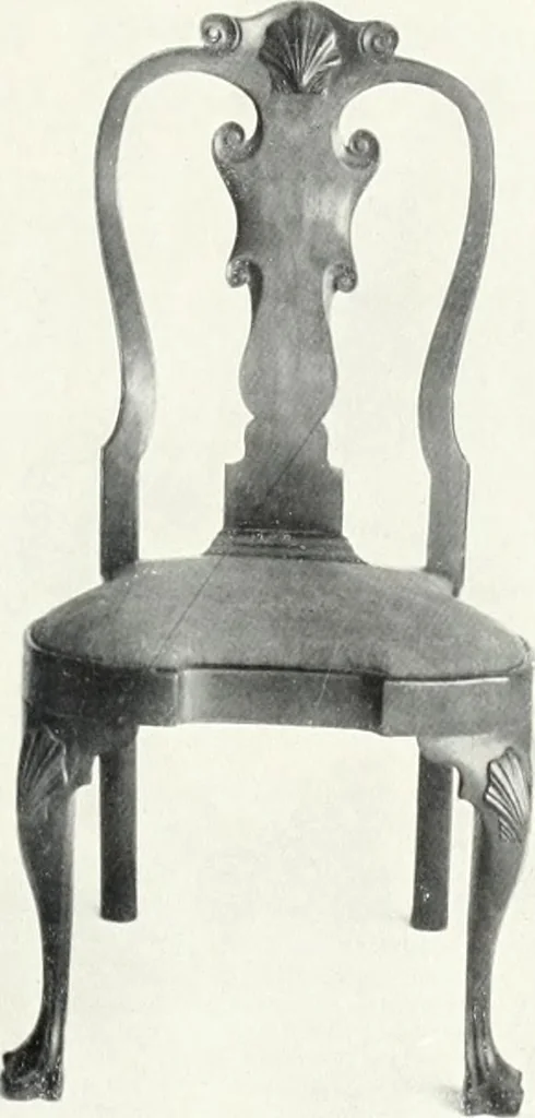 An illustration from Illustrated catalogue of a notable collection of beautiful English furniture of the XVII and XVIII centuries, 1910, leaf 386