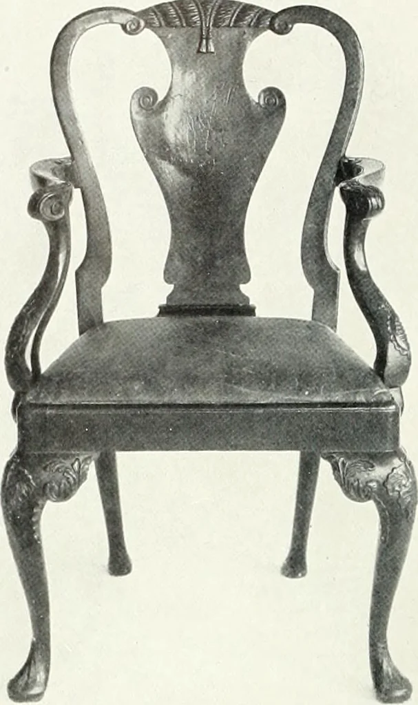 An illustration from Illustrated catalogue of a notable collection of beautiful English furniture of the XVII and XVIII centuries, 1910, leaf 387