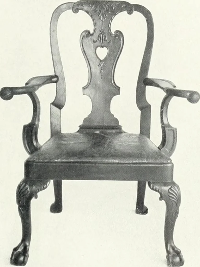 An illustration from Illustrated catalogue of a notable collection of beautiful English furniture of the XVII and XVIII centuries, 1910, leaf 390