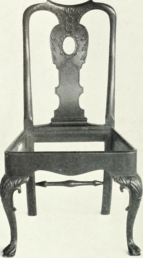 An illustration from Illustrated catalogue of a notable collection of beautiful English furniture of the XVII and XVIII centuries, 1910, leaf 391