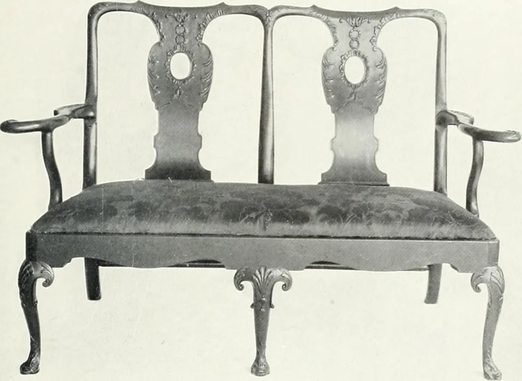 An illustration from Illustrated catalogue of a notable collection of beautiful English furniture of the XVII and XVIII centuries, 1910, leaf 392