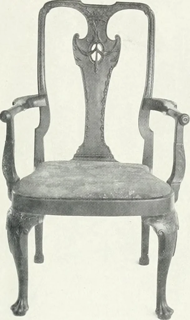 An illustration from Illustrated catalogue of a notable collection of beautiful English furniture of the XVII and XVIII centuries, 1910, leaf 394