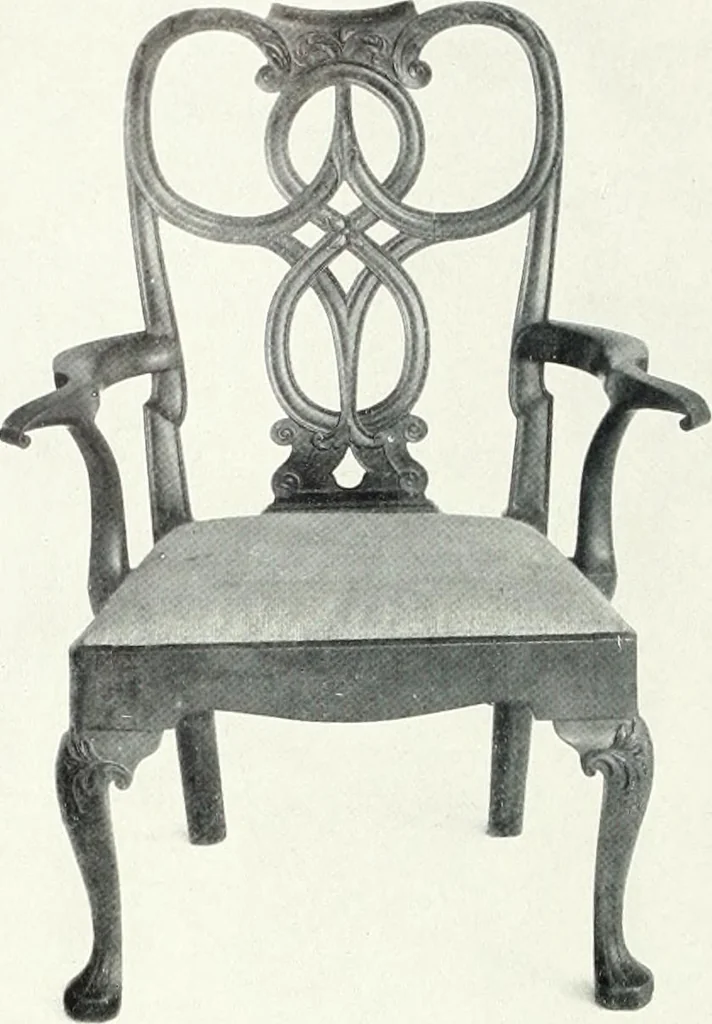An illustration from Illustrated catalogue of a notable collection of beautiful English furniture of the XVII and XVIII centuries, 1910, leaf 401