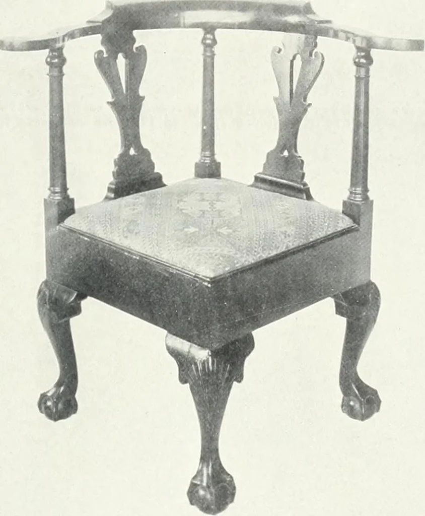 An illustration from Illustrated catalogue of a notable collection of beautiful English furniture of the XVII and XVIII centuries, 1910, leaf 406