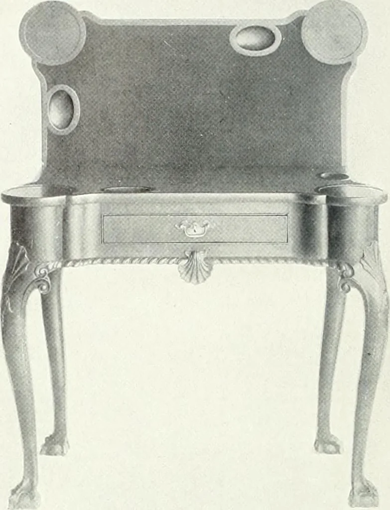 An illustration from Illustrated catalogue of a notable collection of beautiful English furniture of the XVII and XVIII centuries, 1910, leaf 413