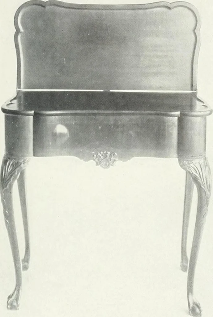 An illustration from Illustrated catalogue of a notable collection of beautiful English furniture of the XVII and XVIII centuries, 1910, leaf 416
