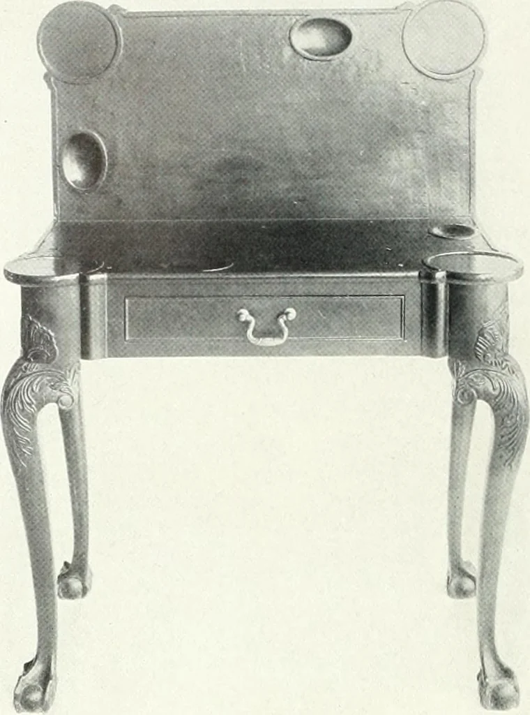 An illustration from Illustrated catalogue of a notable collection of beautiful English furniture of the XVII and XVIII centuries, 1910, leaf 417
