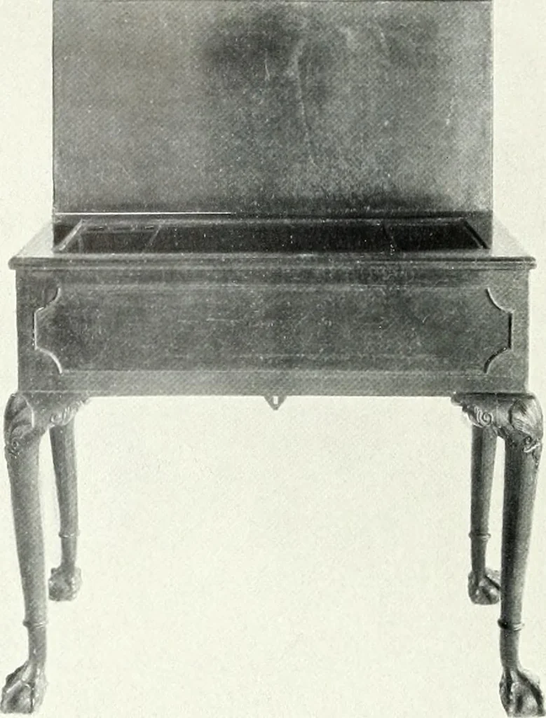 An illustration from Illustrated catalogue of a notable collection of beautiful English furniture of the XVII and XVIII centuries, 1910, leaf 425