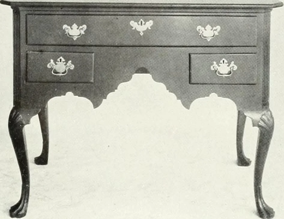 An illustration from Illustrated catalogue of a notable collection of beautiful English furniture of the XVII and XVIII centuries, 1910, leaf 426