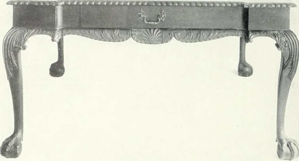 An illustration from Illustrated catalogue of a notable collection of beautiful English furniture of the XVII and XVIII centuries, 1910, leaf 427