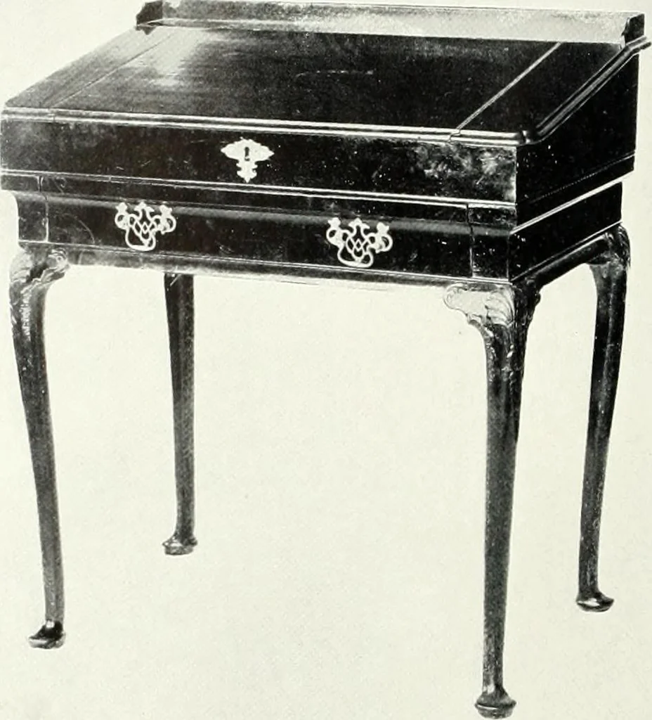 An illustration from Illustrated catalogue of a notable collection of beautiful English furniture of the XVII and XVIII centuries, 1910, leaf 429