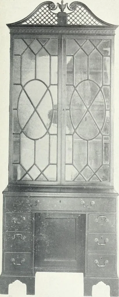 An illustration from Illustrated catalogue of a notable collection of beautiful English furniture of the XVII and XVIII centuries, 1910, leaf 432