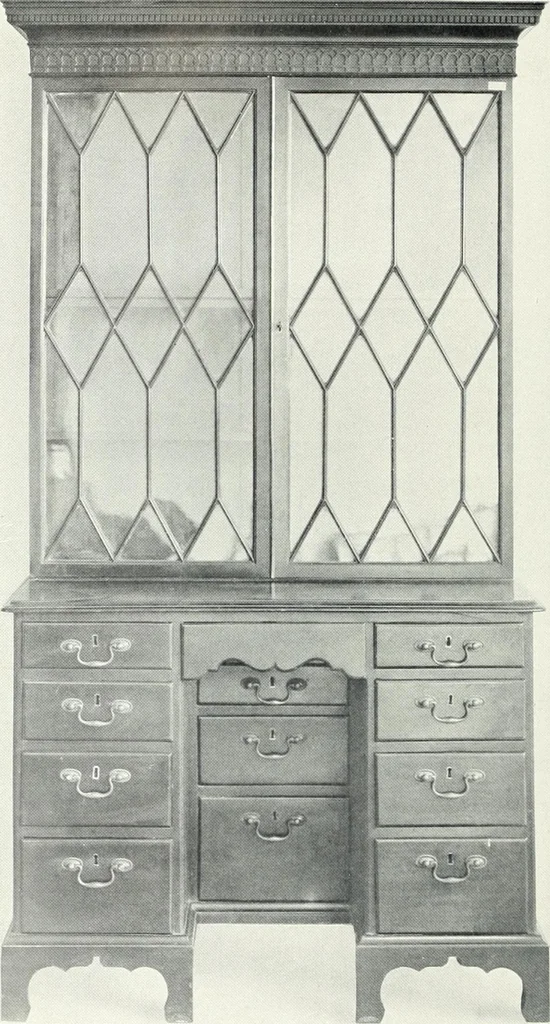 An illustration from Illustrated catalogue of a notable collection of beautiful English furniture of the XVII and XVIII centuries, 1910, leaf 435