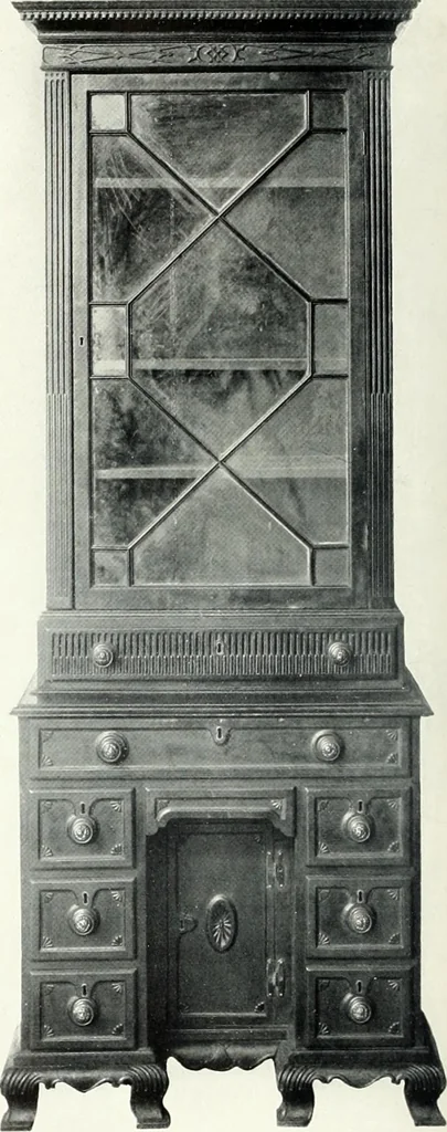 An illustration from Illustrated catalogue of a notable collection of beautiful English furniture of the XVII and XVIII centuries, 1910, leaf 437