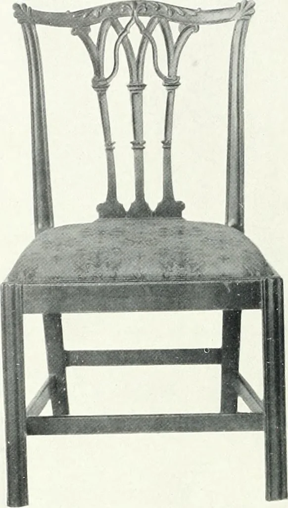 An illustration from Illustrated catalogue of a notable collection of beautiful English furniture of the XVII and XVIII centuries, 1910, leaf 53