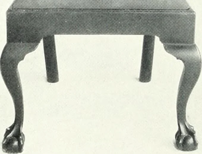 An illustration from Illustrated catalogue of a notable collection of beautiful English furniture of the XVII and XVIII centuries, 1910, leaf 55
