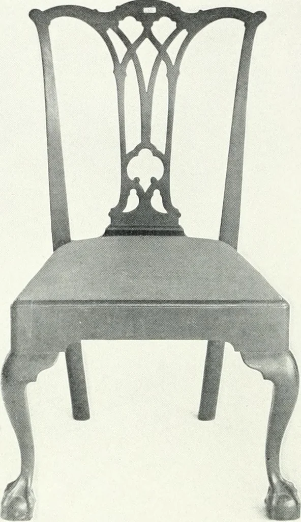 An illustration from Illustrated catalogue of a notable collection of beautiful English furniture of the XVII and XVIII centuries, 1910, leaf 67