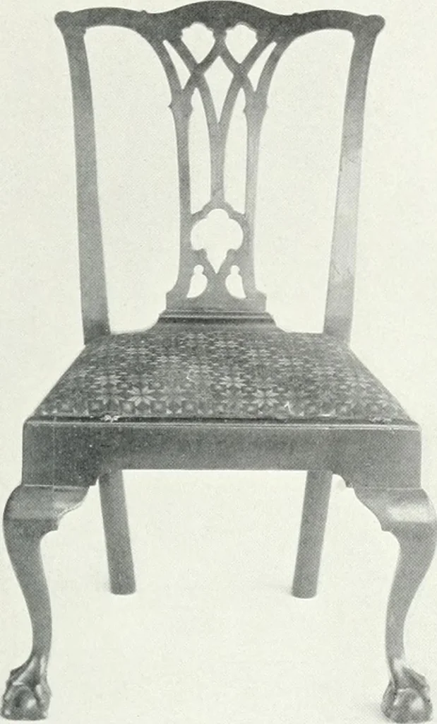 An illustration from Illustrated catalogue of a notable collection of beautiful English furniture of the XVII and XVIII centuries, 1910, leaf 68
