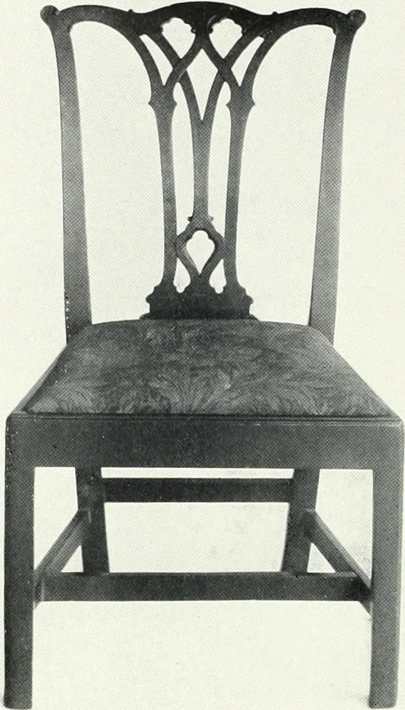 An illustration from Illustrated catalogue of a notable collection of beautiful English furniture of the XVII and XVIII centuries, 1910, leaf 69
