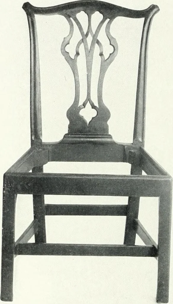 An illustration from Illustrated catalogue of a notable collection of beautiful English furniture of the XVII and XVIII centuries, 1910, leaf 73