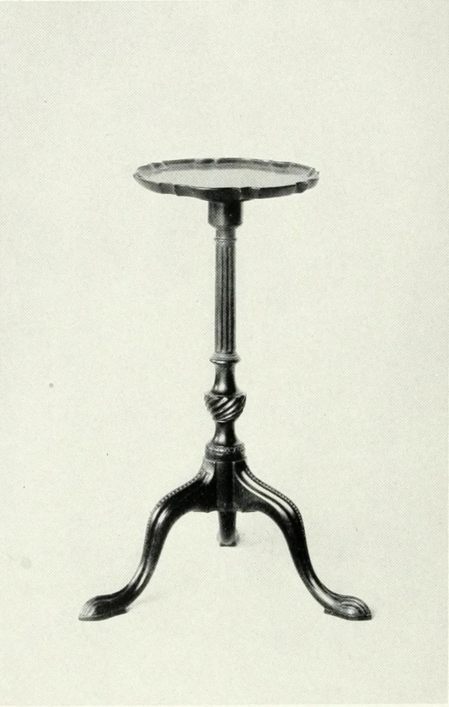 An illustration from Illustrated catalogue of a notable collection of beautiful English furniture of the XVII and XVIII centuries, 1910, leaf 79
