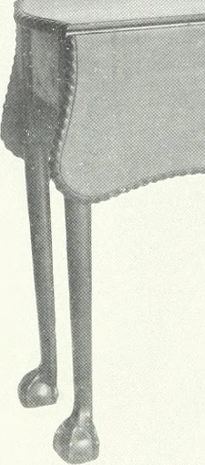 An illustration from Illustrated catalogue of a notable collection of beautiful English furniture of the XVII and XVIII centuries, 1910, leaf 97