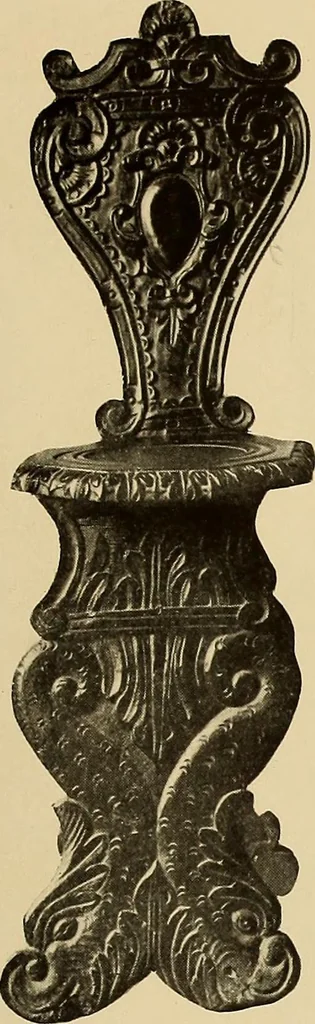 An illustration from Illustrated catalogue of the extraordinary collection of art treasures and antiquities acquired during the past year by Professore Commendatore Elia Volpi ... to be sold at unrestricted public sale at the American Art Galleries [on Monday, Tuesday and Wednesday afternoon, Dec. 17th, 18th and 19th, 1917], 1917, leaf 132