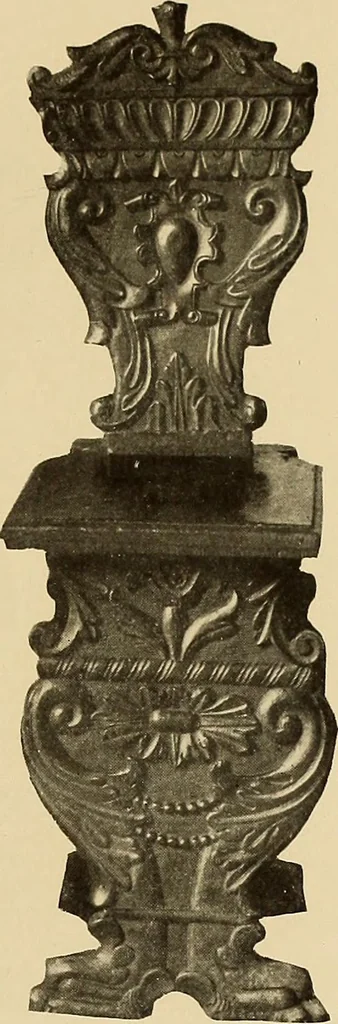 An illustration from Illustrated catalogue of the extraordinary collection of art treasures and antiquities acquired during the past year by Professore Commendatore Elia Volpi ... to be sold at unrestricted public sale at the American Art Galleries [on Monday, Tuesday and Wednesday afternoon, Dec. 17th, 18th and 19th, 1917], 1917, leaf 132