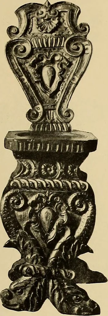 An illustration from Illustrated catalogue of the extraordinary collection of art treasures and antiquities acquired during the past year by Professore Commendatore Elia Volpi ... to be sold at unrestricted public sale at the American Art Galleries [on Monday, Tuesday and Wednesday afternoon, Dec. 17th, 18th and 19th, 1917], 1917, leaf 208