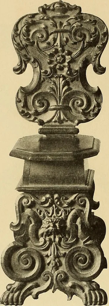 An illustration from Illustrated catalogue of the extraordinary collection of art treasures and antiquities acquired during the past year by Professore Commendatore Elia Volpi ... to be sold at unrestricted public sale at the American Art Galleries [on Monday, Tuesday and Wednesday afternoon, Dec. 17th, 18th and 19th, 1917], 1917, leaf 219