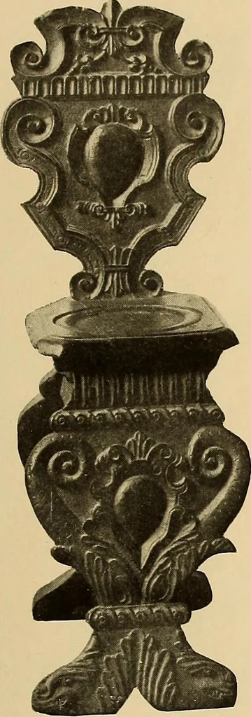 An illustration from Illustrated catalogue of the extraordinary collection of art treasures and antiquities acquired during the past year by Professore Commendatore Elia Volpi ... to be sold at unrestricted public sale at the American Art Galleries [on Monday, Tuesday and Wednesday afternoon, Dec. 17th, 18th and 19th, 1917], 1917, leaf 220