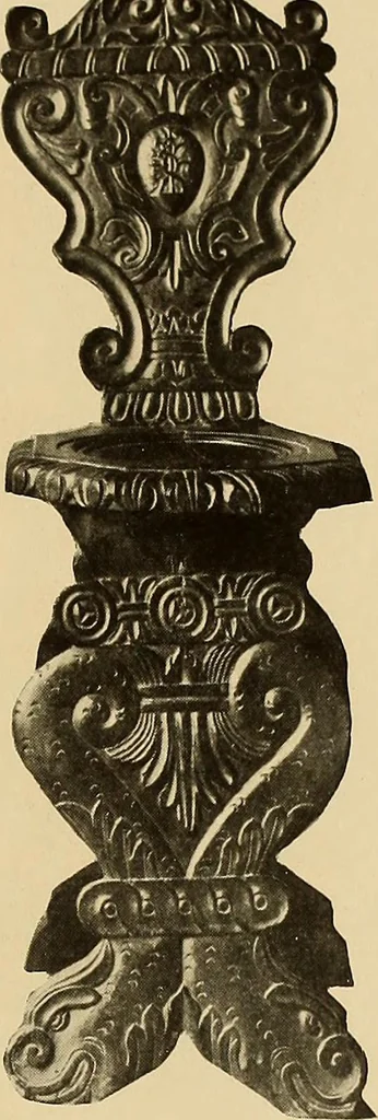 An illustration from Illustrated catalogue of the extraordinary collection of art treasures and antiquities acquired during the past year by Professore Commendatore Elia Volpi ... to be sold at unrestricted public sale at the American Art Galleries [on Monday, Tuesday and Wednesday afternoon, Dec. 17th, 18th and 19th, 1917], 1917, leaf 220