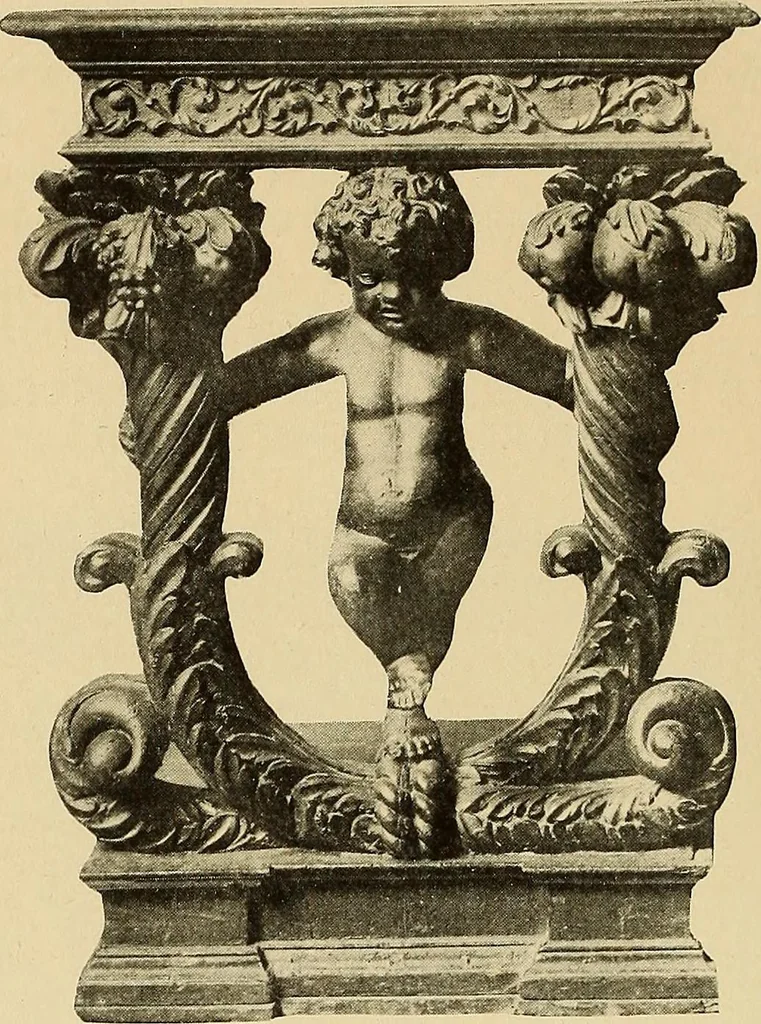 An illustration from Illustrated catalogue of the extraordinary collection of art treasures and antiquities acquired during the past year by Professore Commendatore Elia Volpi ... to be sold at unrestricted public sale at the American Art Galleries [on Monday, Tuesday and Wednesday afternoon, Dec. 17th, 18th and 19th, 1917], 1917, leaf 283