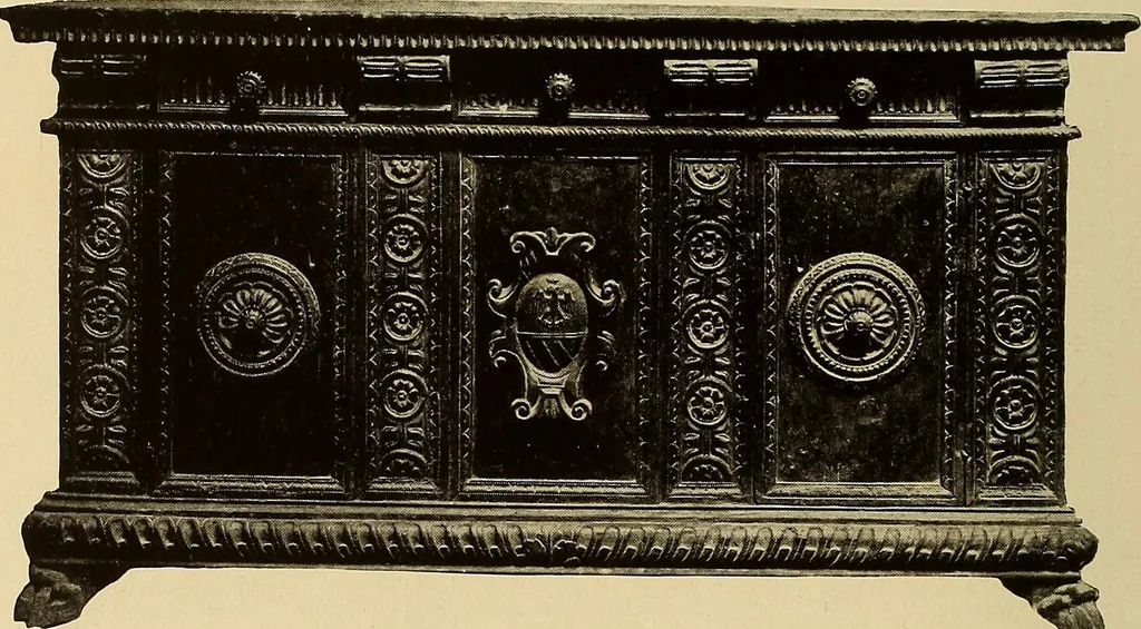 An illustration from Illustrated catalogue of the extraordinary collection of art treasures and antiquities acquired during the past year by Professore Commendatore Elia Volpi ... to be sold at unrestricted public sale at the American Art Galleries [on Monday, Tuesday and Wednesday afternoon, Dec. 17th, 18th and 19th, 1917], 1917, leaf 295