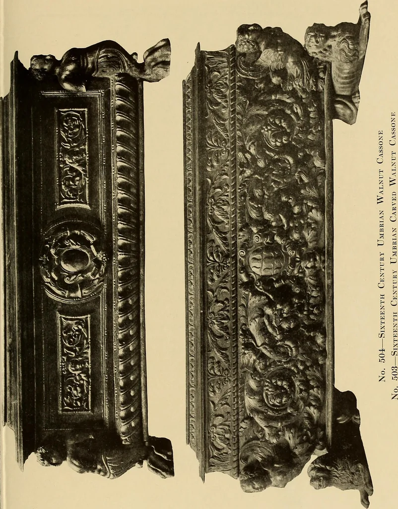 An illustration from Illustrated catalogue of the extraordinary collection of art treasures and antiquities acquired during the past year by Professore Commendatore Elia Volpi ... to be sold at unrestricted public sale at the American Art Galleries [on Monday, Tuesday and Wednesday afternoon, Dec. 17th, 18th and 19th, 1917], 1917, leaf 322