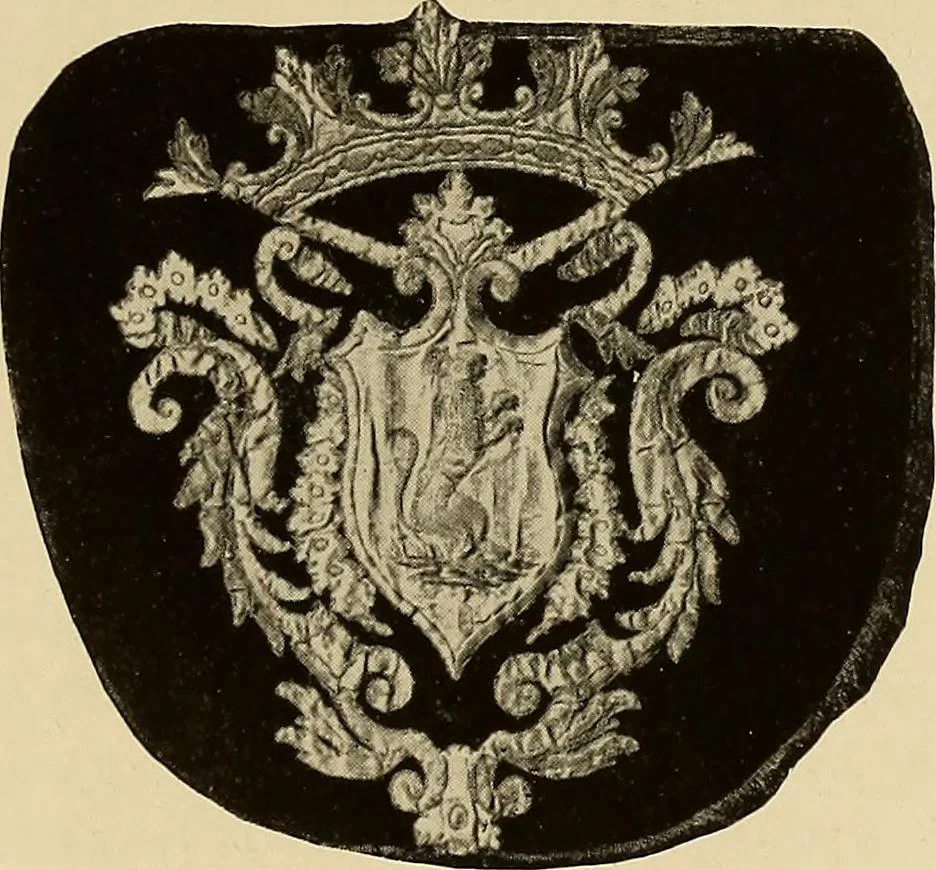 An illustration from Illustrated catalogue of the extraordinary collection of art treasures and antiquities acquired during the past year by Professore Commendatore Elia Volpi ... to be sold at unrestricted public sale at the American Art Galleries [on Monday, Tuesday and Wednesday afternoon, Dec. 17th, 18th and 19th, 1917], 1917, leaf 74